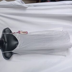 Vintage Vassarette Liner White Ice 20" Nylon Made in USA Slip 34 NWT Bridal